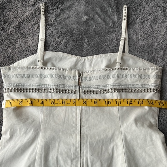 Guess by Marciano White Embellished Dress Size M - Picture 12 of 14